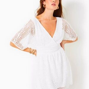 Elegant White Lace Dress